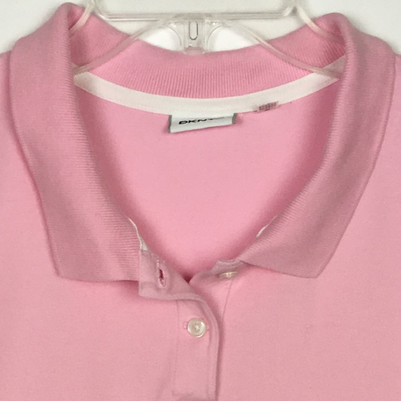 DKNYC Pink Short Sleeve Polo Shirt - Picture 3 of 6